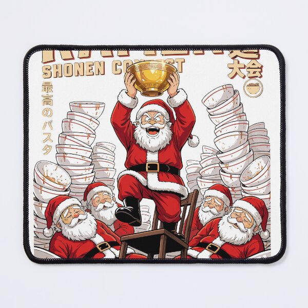 Item preview, Christmas Santa Claus Champion Ramen Noodle Anime Art Otaku Tee designed and sold by JOSUQ.