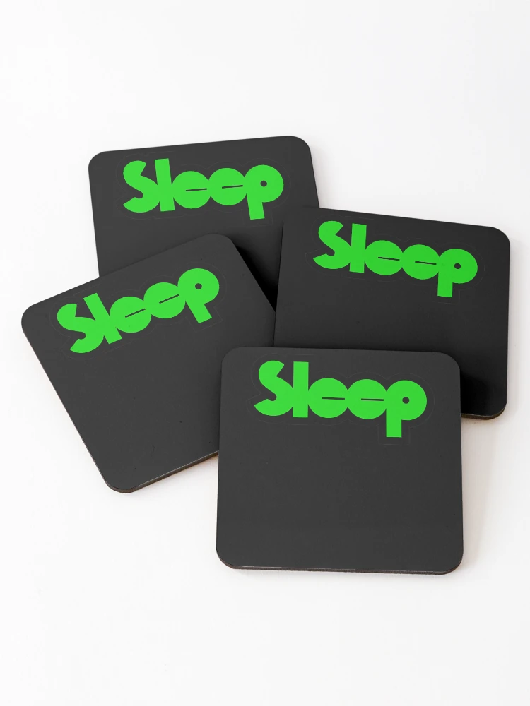 Thumbnail 1 of 5, Coasters (Set of 4), Green Bold Rounded Lettering Header designed and sold by BareNature.