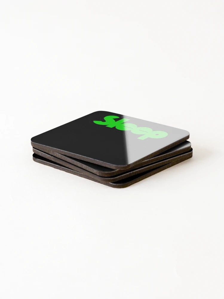 Thumbnail 4 of 5, Coasters (Set of 4), Green Bold Rounded Lettering Header designed and sold by BareNature.