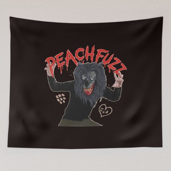 Item preview, PEACHFUZZ Wolf Blood Dripping Typography designed and sold by Artful-Blooms.