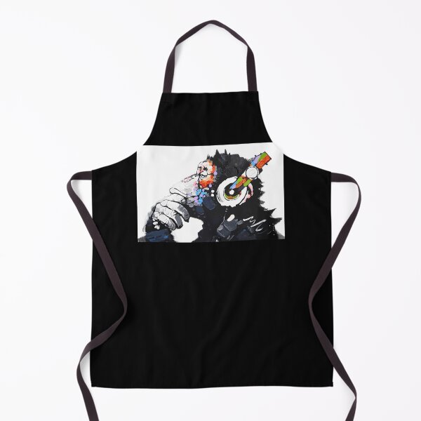 Item preview, Banksy-Dj-Monkey-Thinker-With-Headphones-White designed and sold by dargisale.