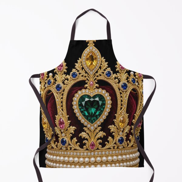 Item preview, Floral Gold Crown with Emerald Heart designed and sold by MFMart.