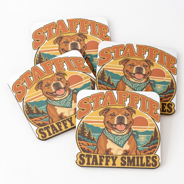 Item preview, Staffie Gift - Staffy Smiles designed and sold by RedRubyBubble.