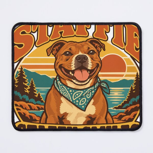 Item preview, Staffie Gift - Staffy Smiles designed and sold by RedRubyBubble.
