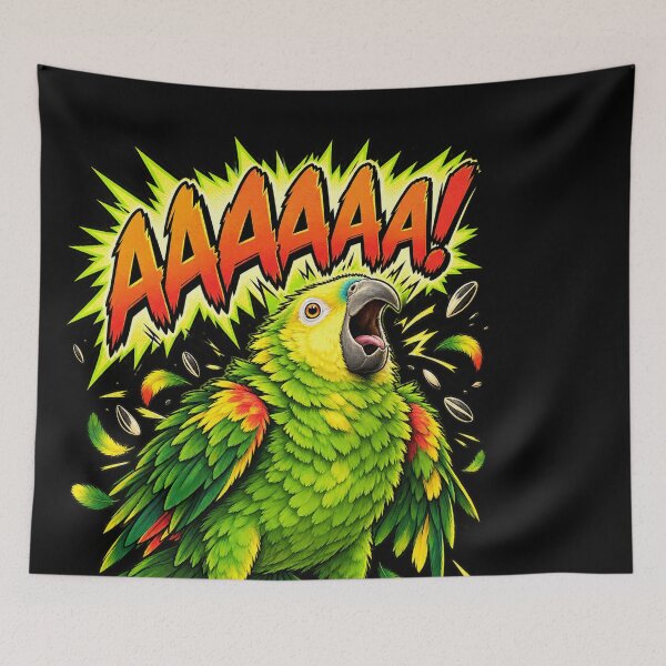 Item preview, Screaming Amazon Parrot Comic designed and sold by Knightzoro Studio.