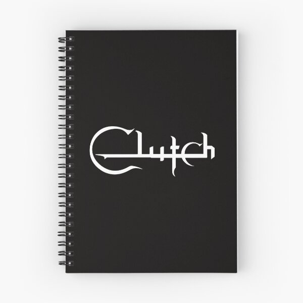 Item preview, Clutch Band Logo White Stylized Lettering designed and sold by LunaCanva.