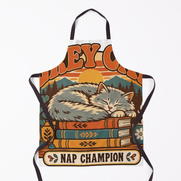 Item preview, Grey Cat Gift - Nap Champion designed and sold by RedRubyBubble.