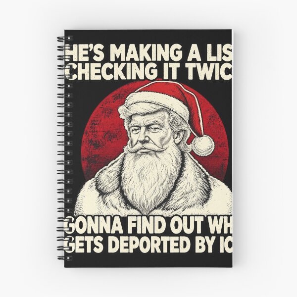 Item preview, He's Making a List Trump Santa Political Christmas Satire designed and sold by haitrieuic96.