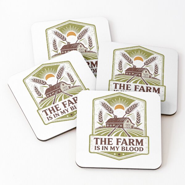 Item preview, The Farm Is in My Blood Vintage Farmer Country Design designed and sold by Mahilis.