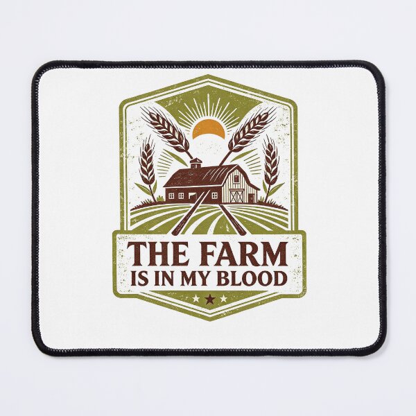 Item preview, The Farm Is in My Blood Vintage Farmer Country Design designed and sold by Mahilis.