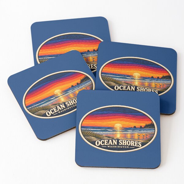 Item preview, Ocean Shores Washington Coastal Landscape designed and sold by Swanny's Custom T-shirt and Gift Designs.