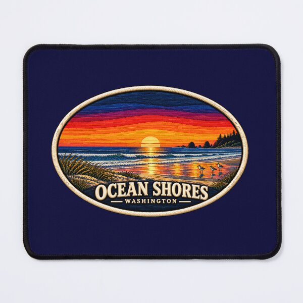 Item preview, Ocean Shores Washington Coastal Landscape designed and sold by Swanny's Custom T-shirt and Gift Designs.