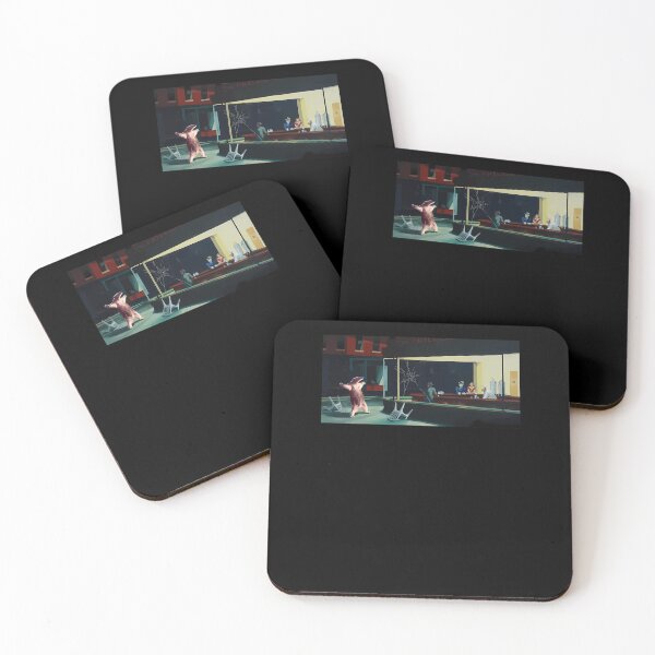 Item preview, Banksy-Nighthawks-Anteater-Edward-Hopper designed and sold by bajskafe.