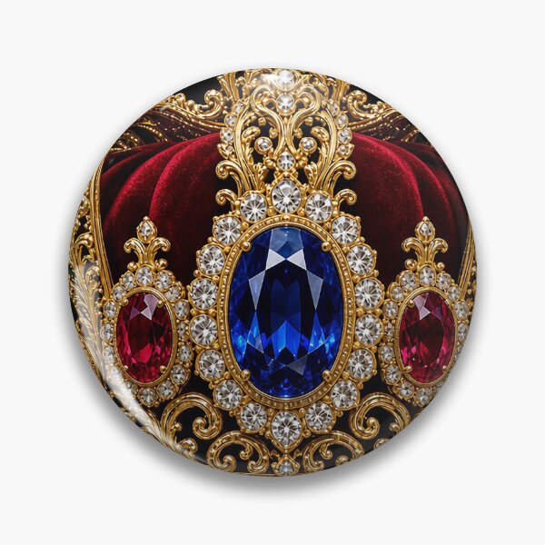 Item preview, (6) Royal Gold Crown with Sapphire Center   designed and sold by MFMart.