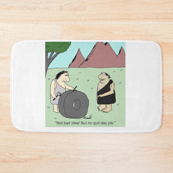 Item preview, Caveman invents wheel designed and sold by Sneerze.