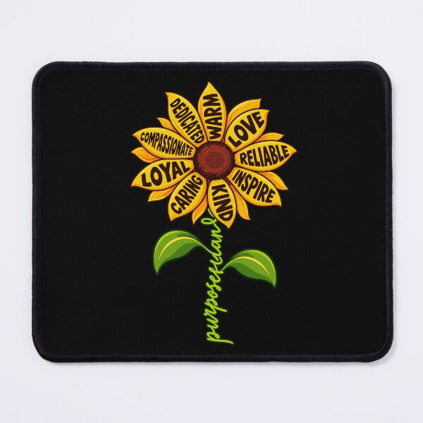 Item preview, Purpose Driven Sunflower Positive Values Inspirational Design designed and sold by stmpdwrld.