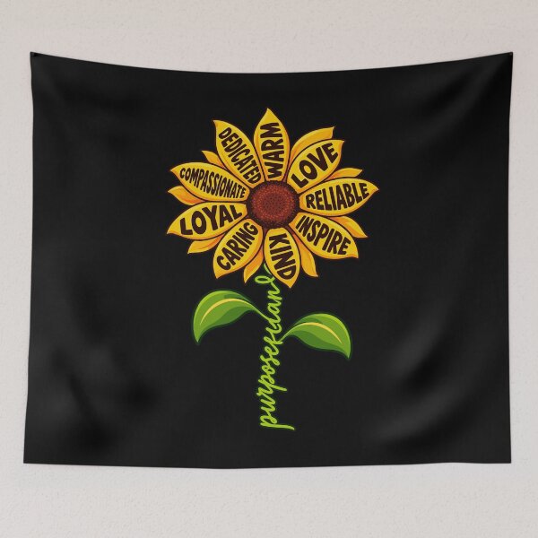 Item preview, Purpose Driven Sunflower Positive Values Inspirational Design designed and sold by stmpdwrld.