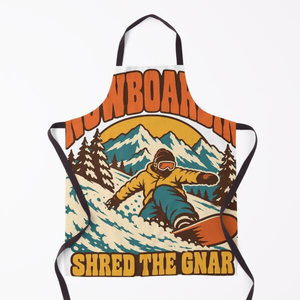 Item preview, Snowboarding Gift - Shred The Gnar designed and sold by RedRubyBubble.