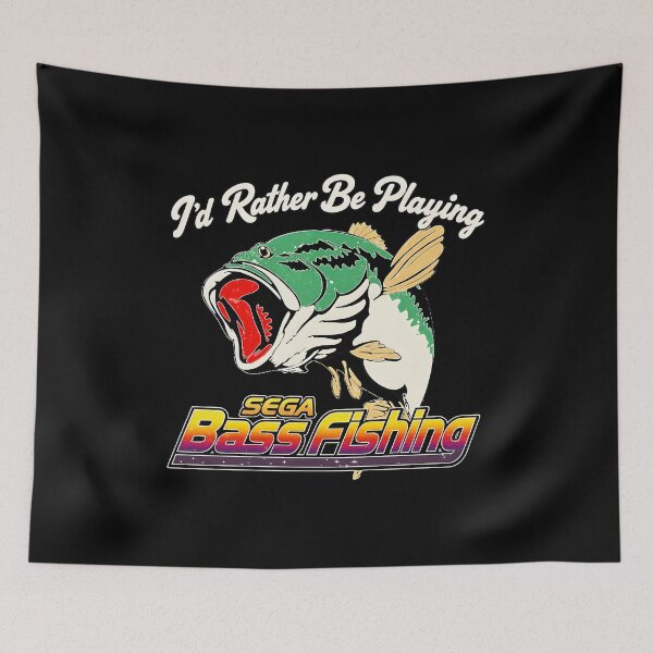 Item preview, SEGA Bass Fishing Retro Arcade Game Fish Art designed and sold by KarienaleeKk.
