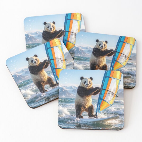 Item preview, Panda Bear Enjoys a Windsurfing Sesh designed and sold by Tridentulus.
