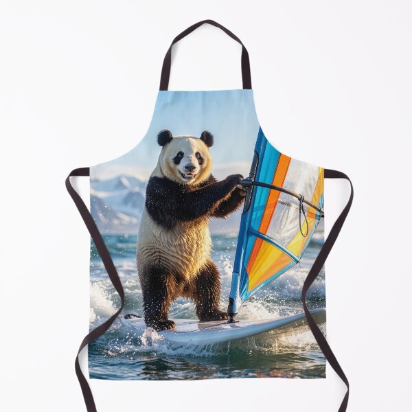 Item preview, Panda Bear Enjoys a Windsurfing Sesh designed and sold by Tridentulus.