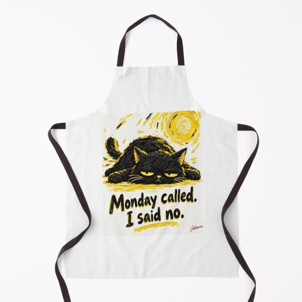 Item preview, Monday Called, Flat Black Cat Said No designed and sold by Artisticanvas.