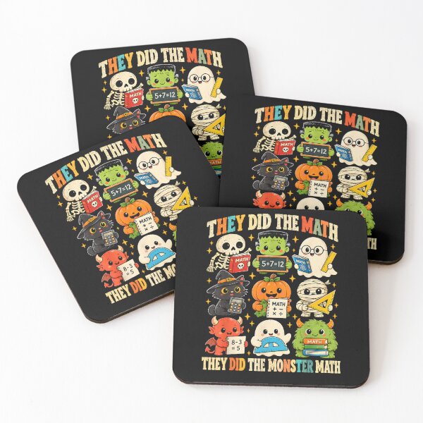 Item preview, They Did The Monster Math Spooky Teacher Retro Graphic designed and sold by Juansustait.