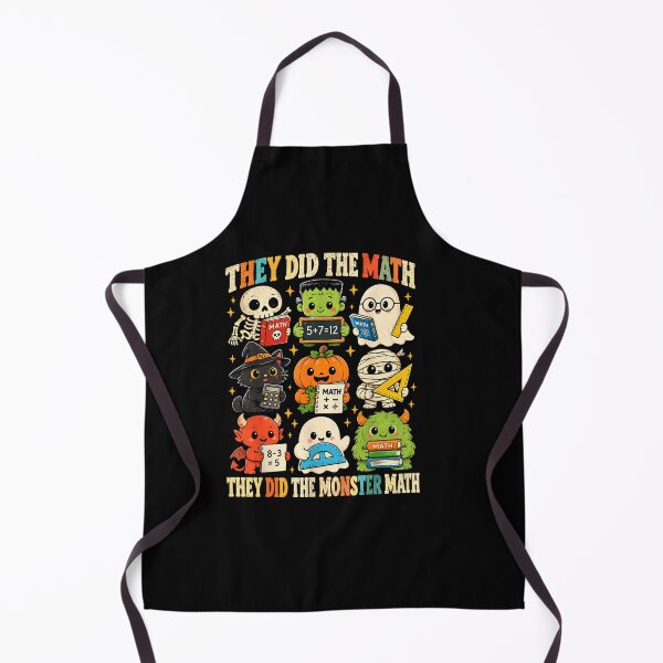 Item preview, They Did The Monster Math Spooky Teacher Retro Graphic designed and sold by Juansustait.