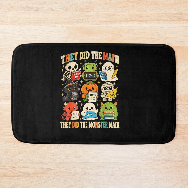 Item preview, They Did The Monster Math Spooky Teacher Retro Graphic designed and sold by Juansustait.