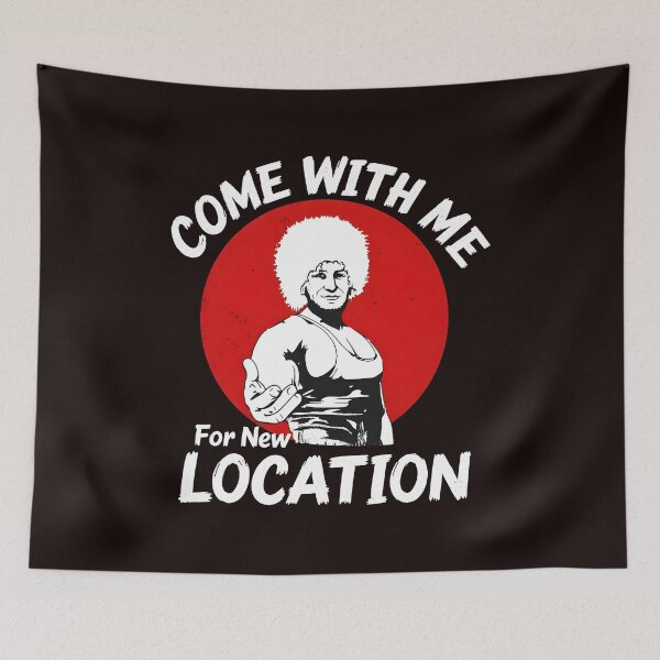 Item preview, Come With Me For New Location Retro Afro Man designed and sold by ValentinCasevc.