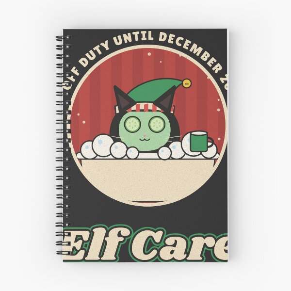 Item preview, Elf Care Funny Christmas Black Cat Spa Day designed and sold by somebasic.