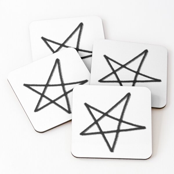 Item preview, Hand Drawn Black Five Pointed Star Sketch designed and sold by tammist.