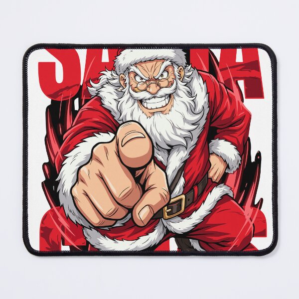 Item preview, Fierce Santa Claus Christmas Anime Illustration Battle Ready Holiday Art designed and sold by JOSUQ.