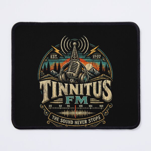 Item preview, Tinnitus FM The Sound Never Stops 1997 Hearing Humor designed and sold by Juansustait.