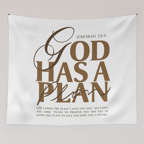 Item preview, God Has A Plan - Jeremiah 29:11 designed and sold by Daiana Benitez.