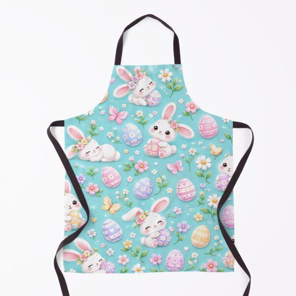 Item preview, Easter Bunny Meadow – Cute Pastel Bunnies and Spring Floral Pattern designed and sold by HO•Designs.