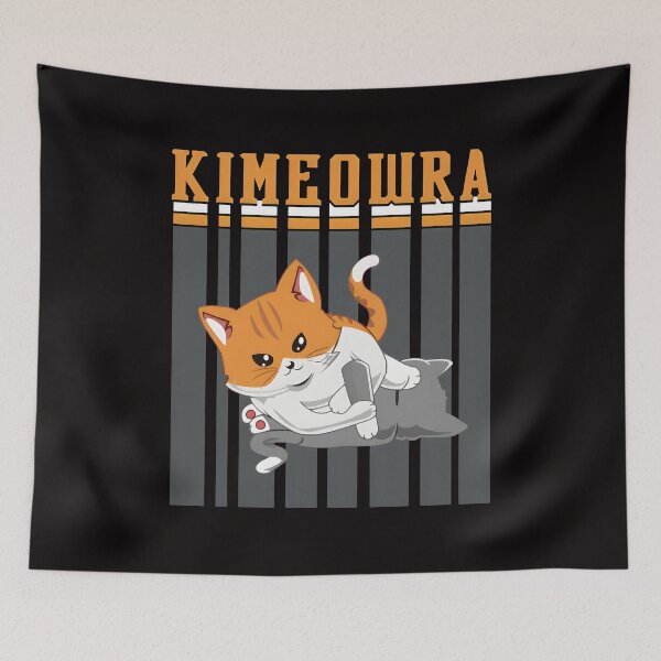 Item preview, Kimeowra Cat with Knife Funny Pun Art designed and sold by Gamaza-Eggs.