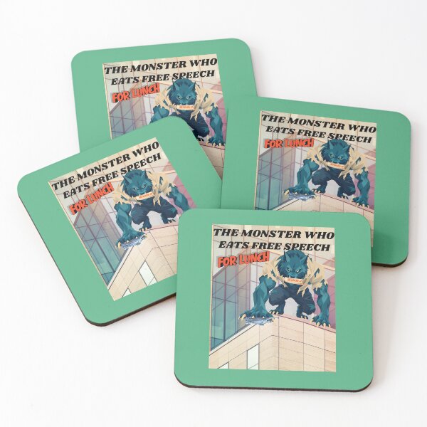 Item preview, the monster who eats free speech for lunch designed and sold by docksTees.