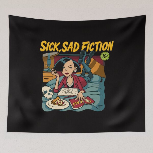 Item preview, Sick Sad Fiction Retro Comic Art designed and sold by Gamaza-Eggs.