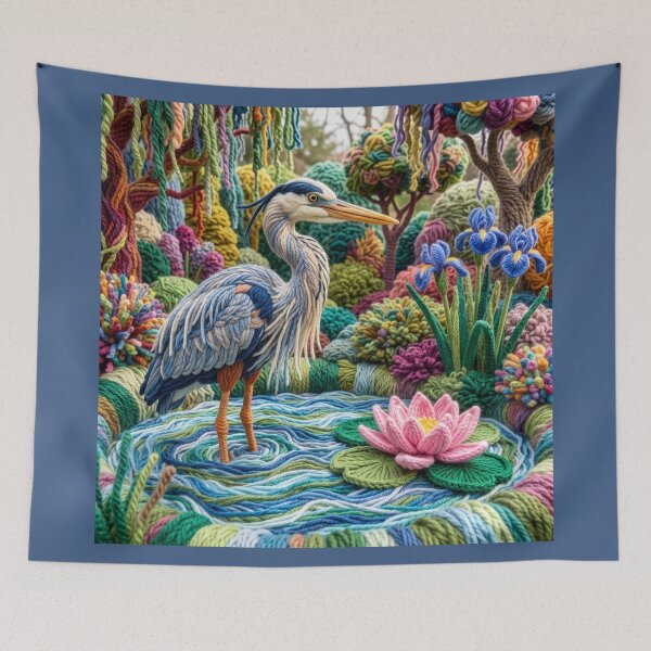 Item preview, Yarn Great Blue Heron designed and sold by Tridentulus.