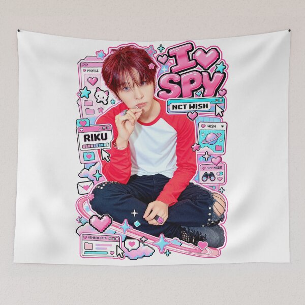 Item preview, NCT WISH Riku I SPY Cyber Y2K Pixel Design designed and sold by Valeree Store.