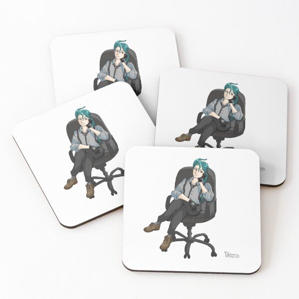 Item preview, Bored Business Anime Guy Sitting Office Chair designed and sold by Fandangoo.