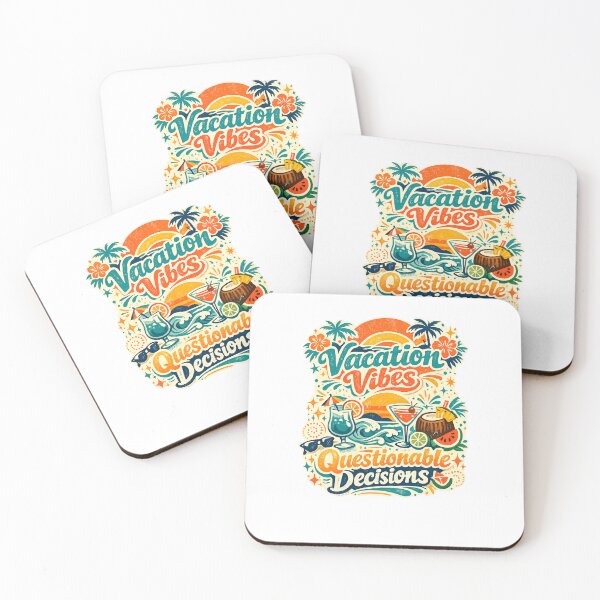 Item preview, Vacation Vibes Questionable Decisions Tropical Cocktail Beach Humor Design designed and sold by inkoutninja.