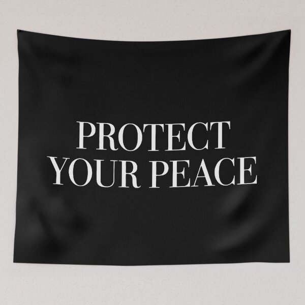 Item preview, Protect Your Peace - Minimalist Self Care Quote designed and sold by ModdiesColors.