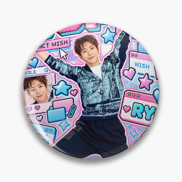 Item preview, NCT WISH Ryo I SPY Cyber Y2K Pixel Kpop Design designed and sold by Valeree Store.