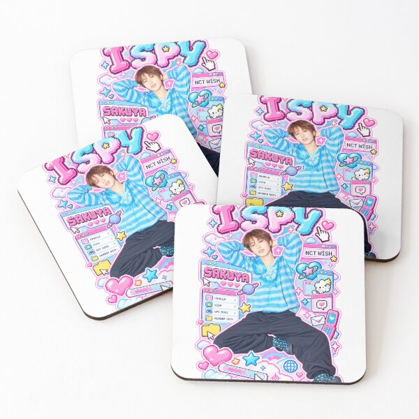 Item preview, NCT WISH Sakuya I SPY Cyber Y2K Pixel Design designed and sold by Valeree Store.