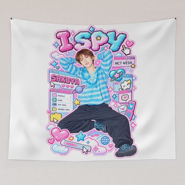 Item preview, NCT WISH Sakuya I SPY Cyber Y2K Pixel Design designed and sold by Valeree Store.