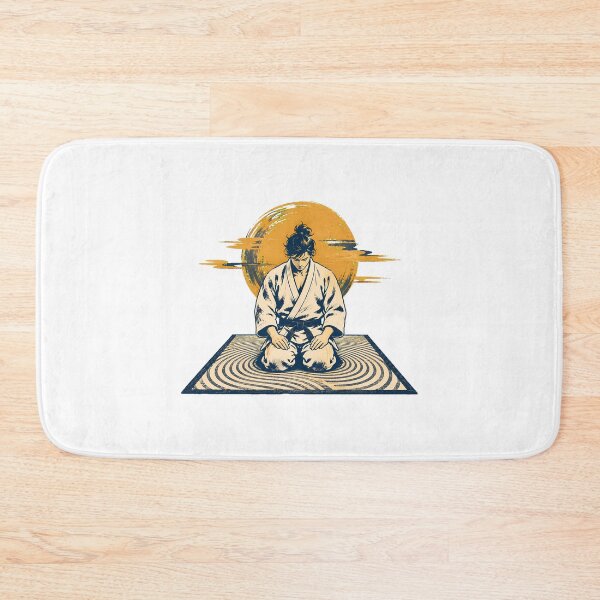 Item preview, Zen Jiu Jitsu Kneeling Samurai Warrior In Seiza designed and sold by chattsuede.