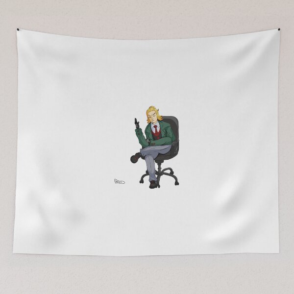 Item preview, Exhausted Business Boss Sitting Office Chair Anime designed and sold by Fandangoo.