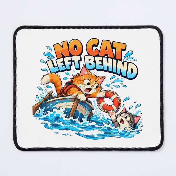 Item preview, No Cat Left Behind Boat Rescue Kitten Savior designed and sold by chattsuede.